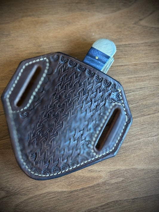 Case Trapper Knife with Chocolate Sheath