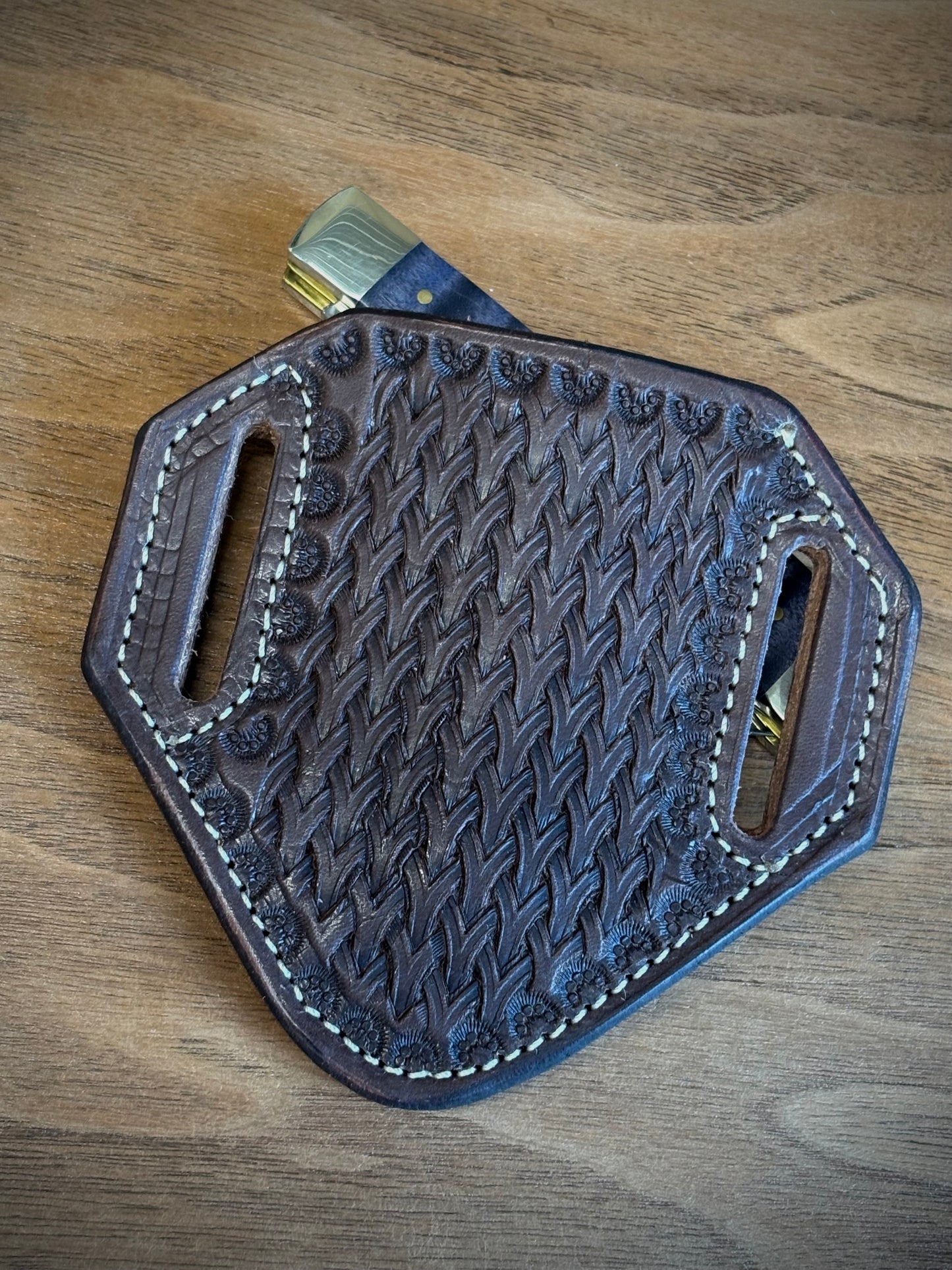 Case Trapper Knife with Chocolate Sheath