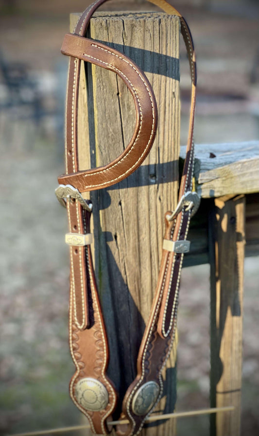 Chocolate Sliding Ear Headstall